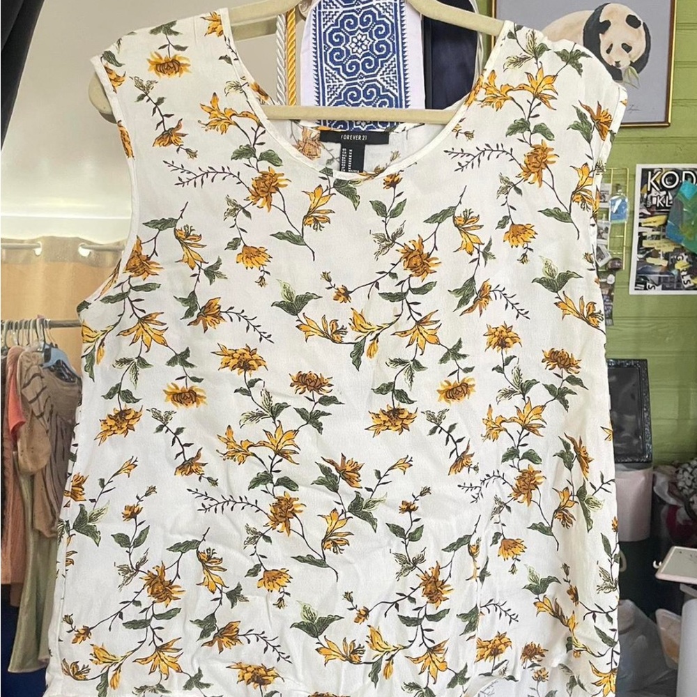 Sunflower tank / blouse